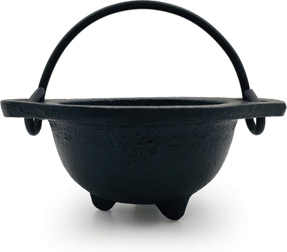 Cast Iron Cauldron with Handles. Perfect for Incense, Rituals, Home Decor, and More - 2.5 Inches Wide