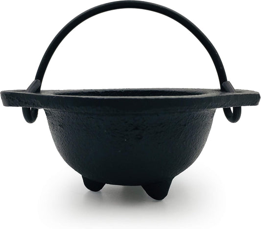 Cast Iron Cauldron with Handles. Perfect for Incense, Rituals, Home Decor, and More - 2.5 Inches Wide