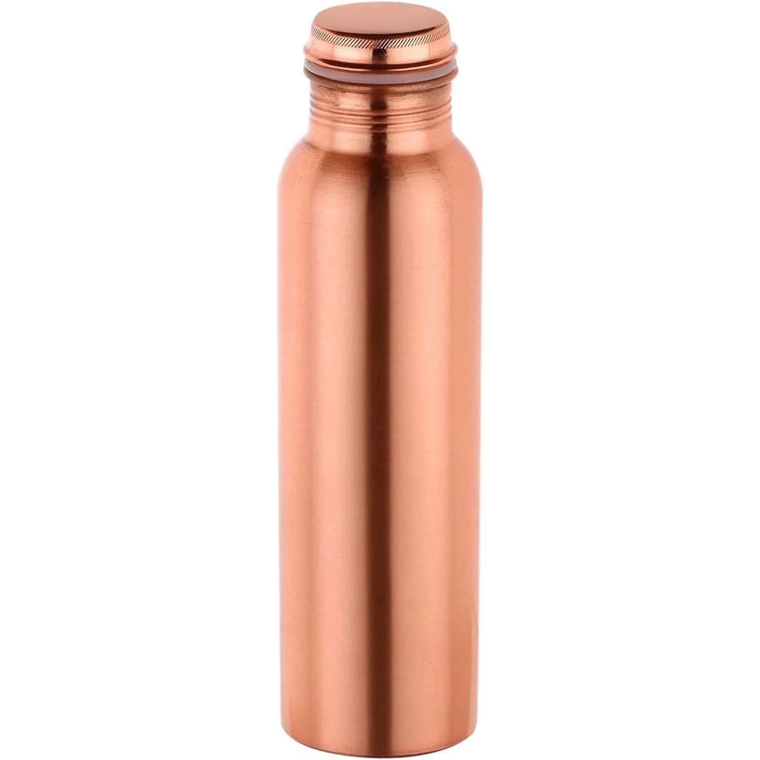 100% PURE COPPER WATER BOTTLE NO JOINT & LEAK PROOF DESIGN VESSEL AYURVEDA HEALTH BENEFIT PITCHER for SPORT, FITNESS, and YOGA