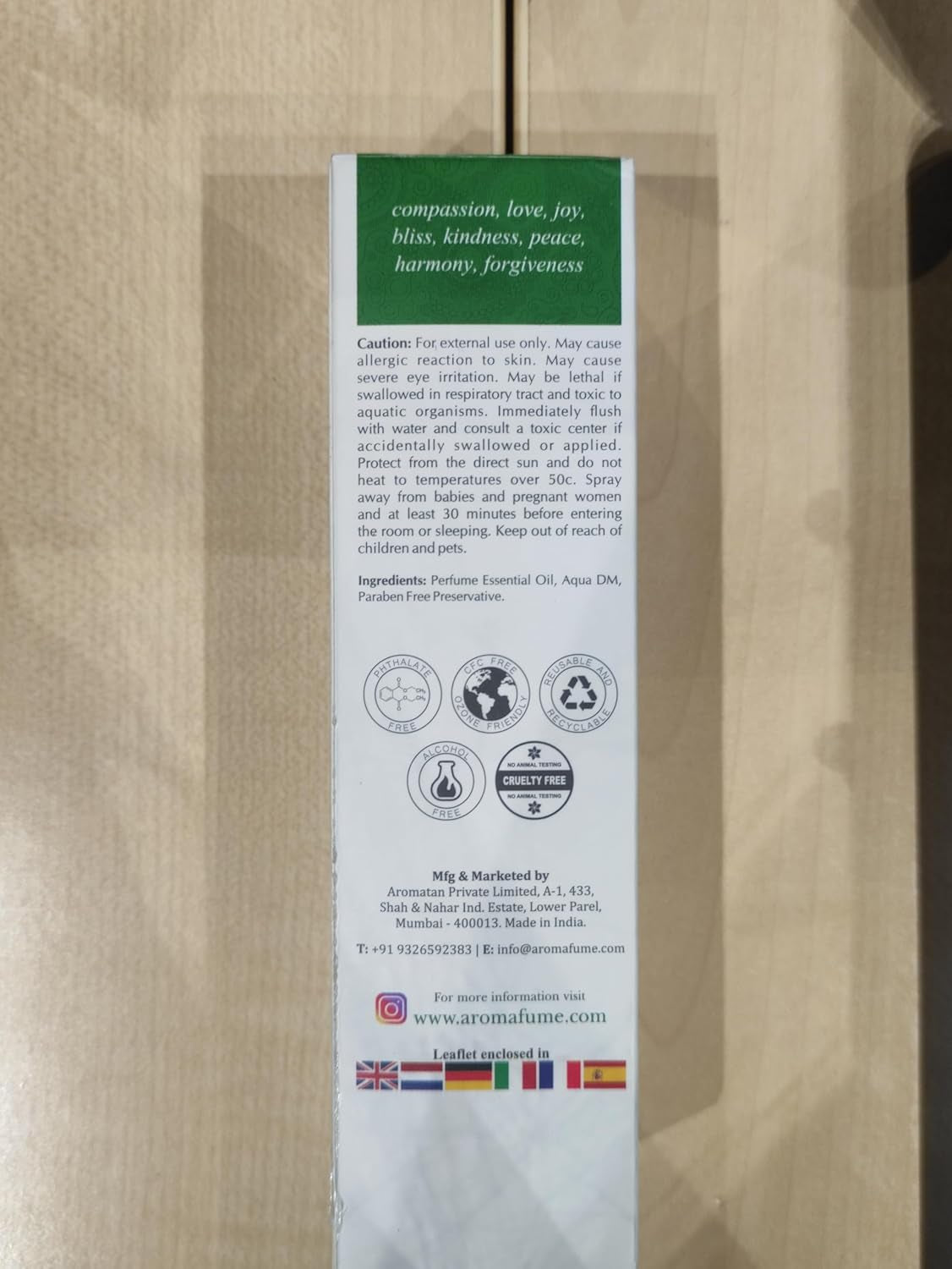 Heart Chakra Natural Mist 100Ml/3.3 Fl Oz | Anahata | Aromatherapy Spray for Chakra Balance | Rose & Bergamot Extracts | Essential Oil Spray for Meditation, Yoga, Reiki