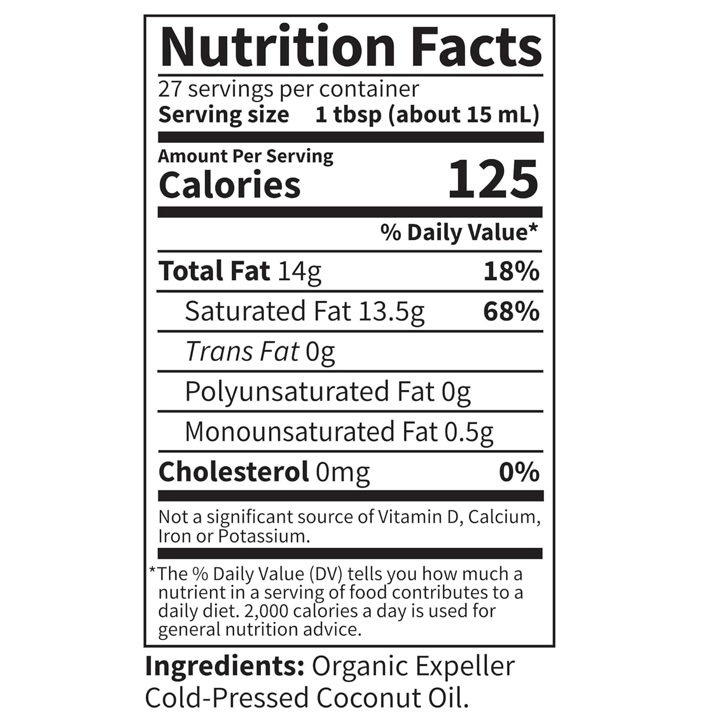 Raw Extra Virgin Coconut Oil, 14 Fl Oz (414 Ml)