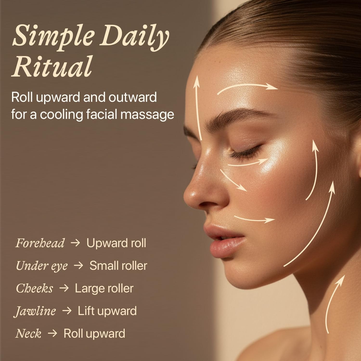 Rose Quartz Face Roller - Relaxation Gifts for Women, Valentines Day Gifts, Skin Care Tools for Fine Lines and Wrinkles, Beauty Gift Ideas, Massager Facial Tool, Self Care Gift for Women