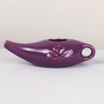Nasal Irrigation Pot 250Ml - Ceramic Neti Pot for Sinus Congestion, Dust Cleansing & Allergy Care (Bpa-Free) Health
