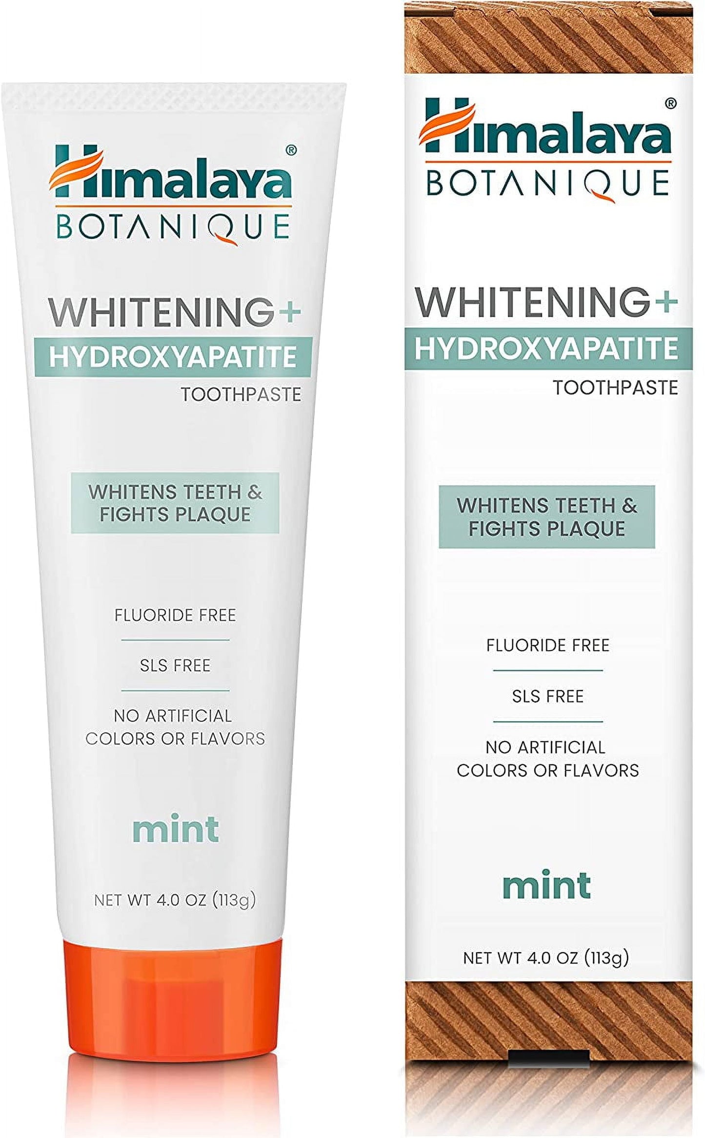 Botanique Whitening + Hydroxyapatite Toothpaste, Mint Flavor, Nano Hydroxyapatite, 4 Oz