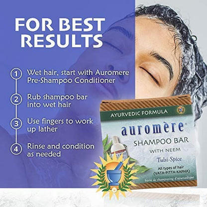 Eco Friendly All in One Neem Shampoo Bar 5 Pack Vegan Cruelty Free Travel Size