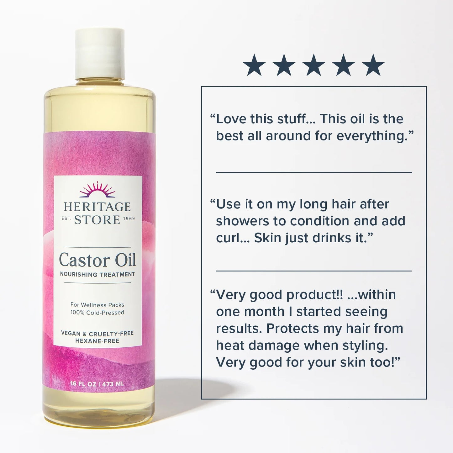 Heritage the Palma Christi Castor Oil, 16 Oz